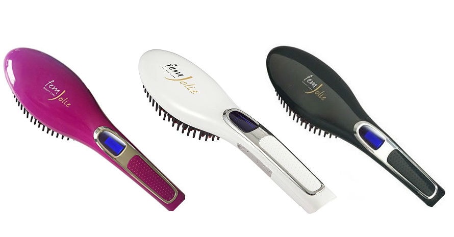 femjolie hair straightening brush