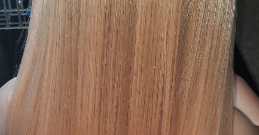 Hair after Keracolor Clenditioner Hair Dye Blonde