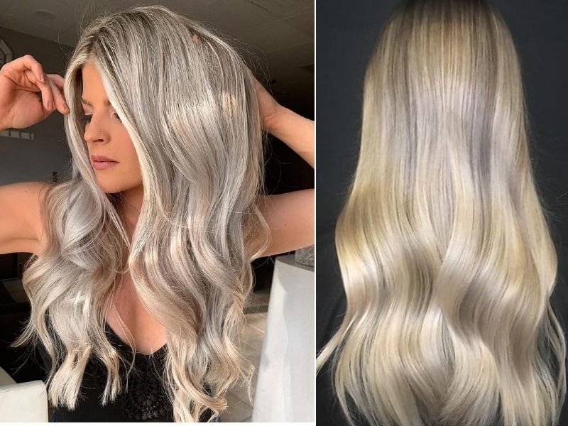 Silky Blonde with waves