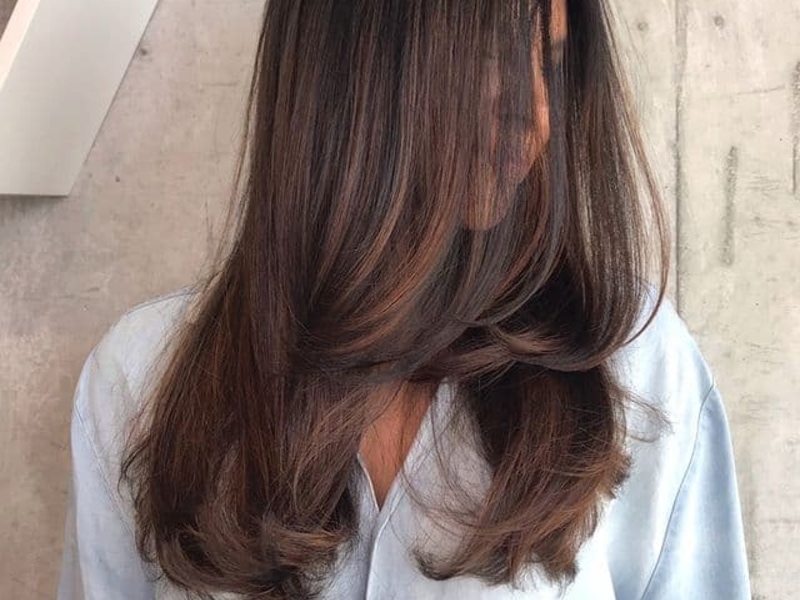 Blow dry layered clearance hair