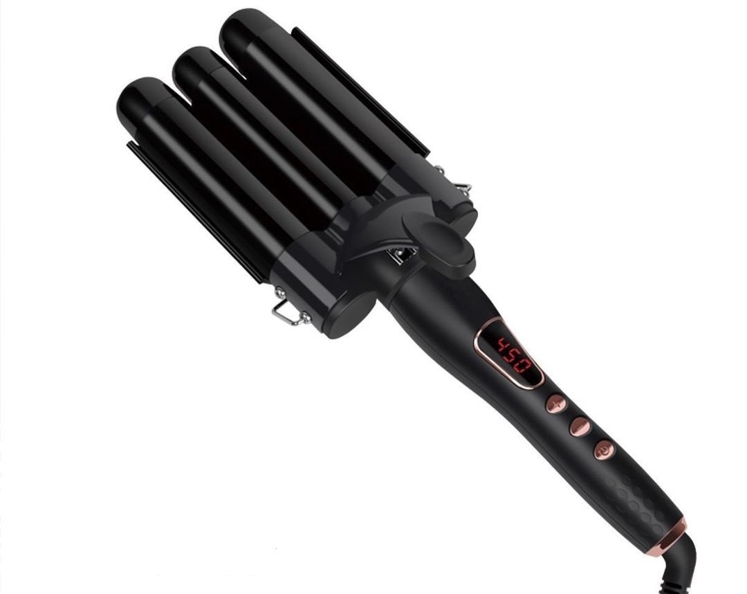 Hair tongs with 3 cylinders