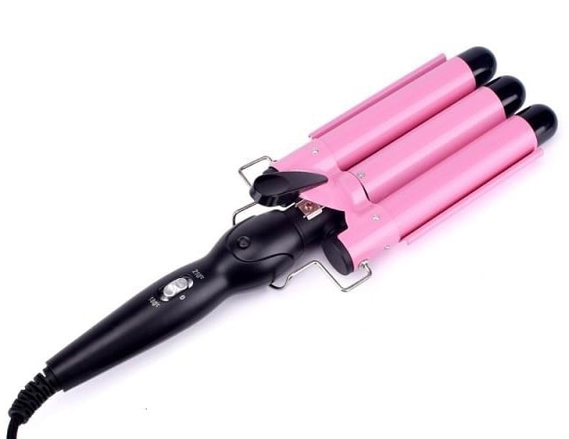 Curling iron with 3 cylinders
