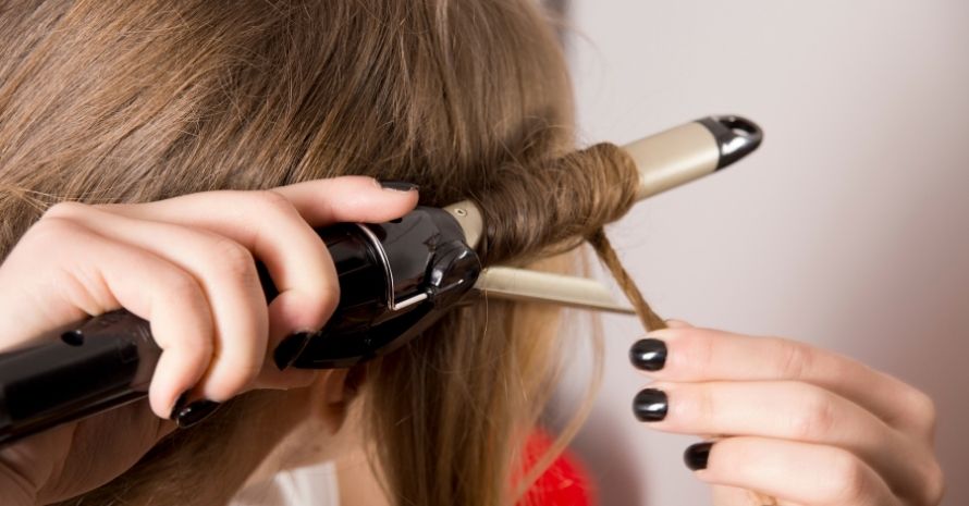 curling iron with clamp