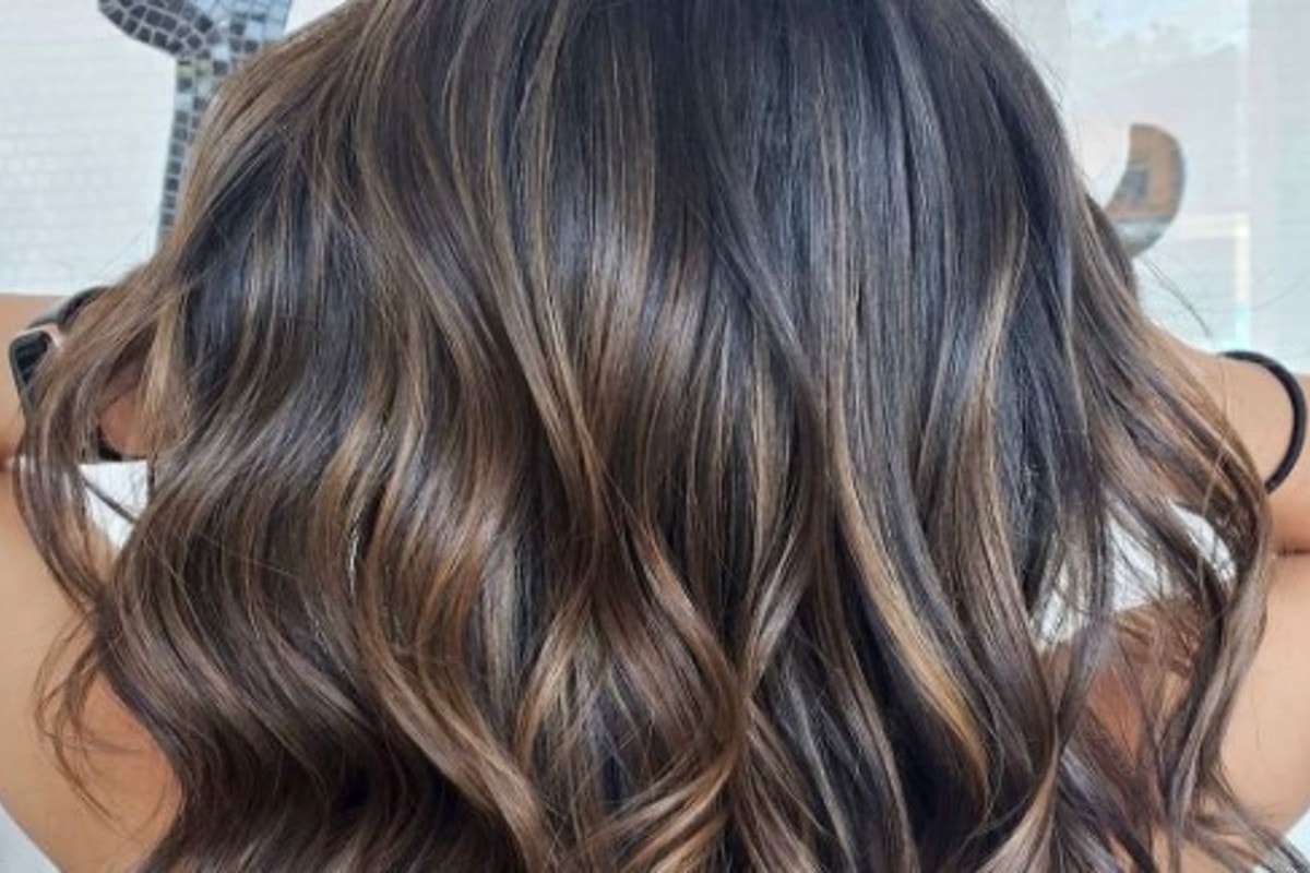 beach waves brown hair