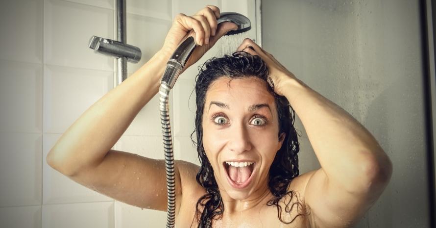 Cute Girl in Shower