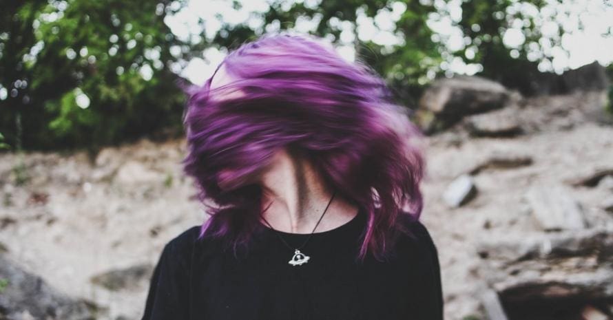 girl with Purple Hair