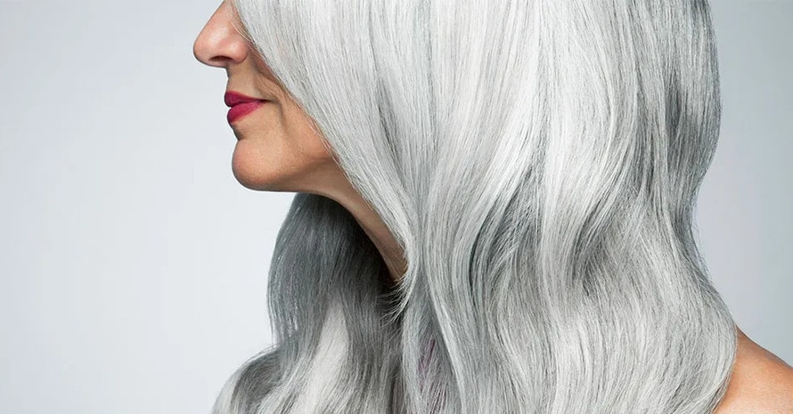 soft grey hair