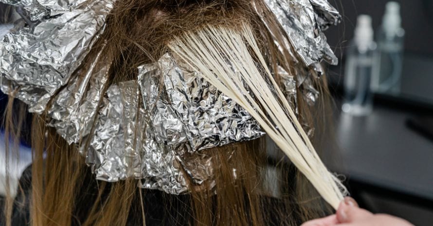Hair bleaching process