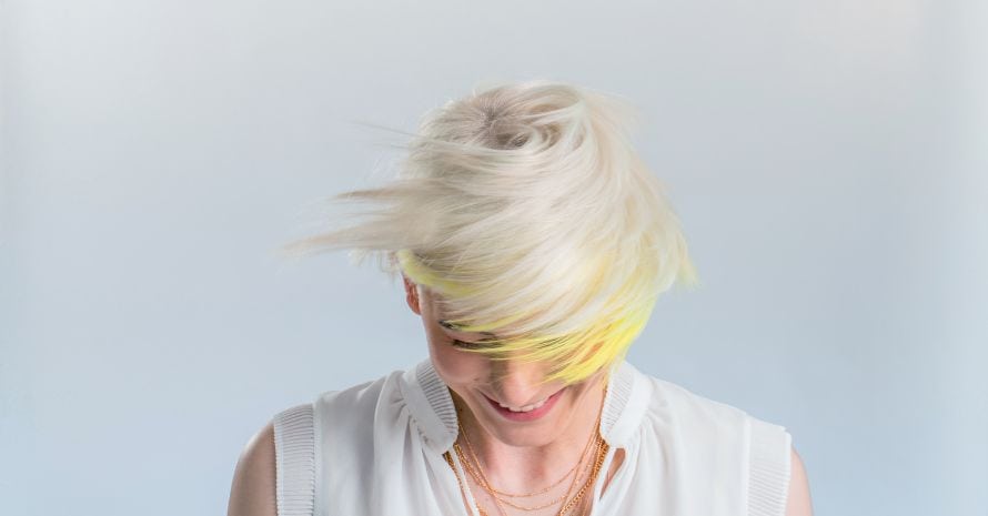 Woman With Bleached Hair